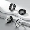 Anillos de Acero de Titanio Europeos y Americanos Incrustados con Diamantes de Amazon, Anillos de Moda Sencillos para Pareja, Joyería, Accesorios de Acero Inoxidable Más Vendidos