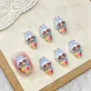 Decoraciones de Arte para Uñas de Dibujos Animados de Monstruo Pequeño Conejo Lindo 3D Feo-Lindo Orejas de Conejo Pedrería de Resina Accesorios para Uñas DIY