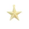 Pingente de estrela de cinco pontas banhado a ouro Pingente de estrela corrente para celular chaveiro Decoração tridimensional material Acessórios para joias DIY