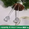 Decoraciones transparentes de copo de nieve de Navidad acrílicas, usadas para arreglos de escena de boda, columnas de carámbanos navideños, adornos de árbol de cristal y colgantes