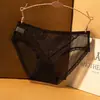 Calcinha de Renda Preta Sexy de Cintura Baixa para Mulheres, Calcinha de Algodão com Forro Sem Costura, Tanga de Renda para Mulheres