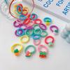 Cuerda para el Cabello de Bebé Oso Fresa Elástico Tendón para Niños Trenza No Tira del Cabello Anillos para el Cabello de Bebé Diadema Tocado para Niñas