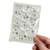 Pegatinas de Diamante Estrella Cruzada Pegatinas de Diamante de Piedra Preciosa Acrílica Pegatinas de Diamante para Niños Pegatinas de Cristal Pegatinas Hechas a Mano para DIY Pegatinas de Soporte