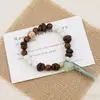 Cadena para Teléfono Móvil de Grano de Café Real Natural Pulsera Creativa de Grano de Café Calabaza DIY Mejor Regalo para Amiga Lugar Turístico Venta Caliente Suministro
