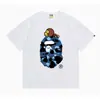 24 Tendencia Caliente de Verano en Línea: Camiseta bAPe Cabeza de Mono, Diseño Camuflaje, Camiseta Unisex de Manga Corta con Cuello Redondo