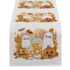 Camino de Mesa Nuevo Best-Seller de Amazon Transfronterizo con Estampado de Halloween, Sensación de Alta Gama, Decoración para Mesa de Sala y Mesa de Comedor, Mantel Personalizado