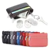 Cartera mini de cuero genuino directo de fábrica versión coreana de linda bolsa para monedas con cremallera monedero con cremallera se puede distribuir agente