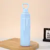 Nova Caneca Térmica de Aço Inoxidável 304 Cor Sólida Grande Capacidade 22oz Garrafa Espacial Portátil para Exterior Montanhismo Esportes Garrafa de Água