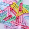 Pinza Redonda de Pato de Doble Punta Brillante de 6 cm, Pinza para el Cabello de Alta Calidad en Colores Macarrón, Pinza Lateral, Pinza para Flequillo, Accesorio de Pinza Base para Manualidades