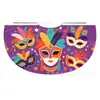 Capas Coloridas Personalizadas de Fábrica para Carnaval, Capas com Máscara de Pena Colorida para Crianças, Capas com Amarração Atacado