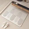 Alfombrilla absorbente para suelo de baño estilo Wabi-Sabi japonés, color crema, secado rápido, antideslizante y resistente a las manchas, adecuada para usar en el baño o cerca de la entrada del inodoro