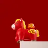 Estilo Tendência Nacional Ornamentos de Resina Decoração de Mesa de Escritório Cavalo Pequeno Trazedor de Sorte Criativo Presente para Inauguração de Estação de Trabalho Lembrança
