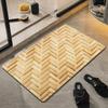Alfombra tapizada de barro de diatomeas Alfombra absorbente Alfombra para piso de cocina doméstica Alfombra Moderna Simple Absorbente Antideslizante de Secado Rápido Puerta de Baño PU