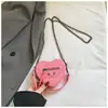 Bolso Pequeño de Color Sólido para Mujer 2026 Verano Nuevo Estilo Coreano de Moda Bolso con Cadena en Forma de Corazón Bolso Cruzado de Hombro con Textura