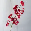 Flores de Lirio Simuladas con 9 Cabezas, Lirios Dorados, Flores Artificiales para Boda y Decoración de Habitación de Boda, Flores Falsas al por Mayor Transfronterizas, Flores Artificiales