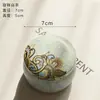 Taza de Vela Aromaterapia con Aceite Esencial de Hierro Forjado 7.5cm Linterna Giratoria Vela de Incienso sin Humo Regalo Souvenir