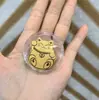 Pegatina para Teléfono Beige Dorado Agua Caqui Ruyi Oro Puro Pegatina para Teléfono Princesa Por Favor Hazte Rico Regalo Viral Pegatina Dorada