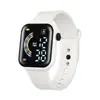 Reloj Electrónico LED Arcoíris de Venta Caliente Transfronterizo con Pantalla Grande Cuadrada, Reloj de Pulsera Electrónico LED de Moda para Estudiantes Hombres y Mujeres al por Mayor