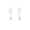 Pendientes minimalistas de gota de agua para mujer, diseño de nicho estilo ins, versátiles y a la moda, pendientes de aro elegantes, pendientes de moda de celebridad de internet
