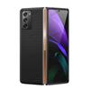 Comercio exterior para Samsung Z FOLD2 Funda de teléfono de fibra de carbono cuero plegable lujo lente funda protectora todo incluido
