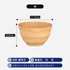 Tigela de madeira feita à mão para uso doméstico, para crianças comerem, tigela de madeira maciça, sobremesa, salada, frutas, tigela grande, tigela para sopa e macarrão, talheres de madeira
