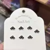 Decoração de Manicure em Resina Óculos Estereoscópicos Joias para Unhas DIY Brincos Capa de Celular Acessórios de Unha Vestíveis