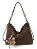 Bolso de Hombro Casual Retro de Moda Otoño e Invierno Nuevo Bolso Cruzado 2025 Bolso Grande de Capacidad para Mujer de Moda