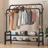 Nuevo Modelo Rejilla Lateral de Extra Grosor y Gran Capacidad, Perchero de Pie para Uso Doméstico, Perchero para Ropa de Dormitorio