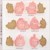 [Set de 6 Piezas] Molde para galletas de unicornio caricatura 3D tridimensional glaseado galleta diy azúcar herramientas para hornear transfronterizo