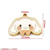 Acero inoxidable de oro de 18k portador de accesorios de joyería de gota de aceite paloma mensajera margarita cachorro pulsera hecha a mano DIY colgante colgante