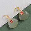 Nuevos accesorios de jaspe natural con incrustaciones de oro y plata S925, accesorios para pulseras y collares, joyería original hecha a mano para mujer.