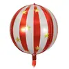 New 22-Inch 4D Striped Star Bow Balloon for Boys and Girls Birthday Party Decoration Balloons