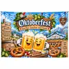 Telón de fondo nuevo y popular para Oktoberfest transfronterizo, diseño de jarra de cerveza impreso en alta definición, telón de fondo festivo para decoración de fiestas, tela colgante
