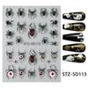 FULL BEAUTY transfronterizo nuevo Halloween relieve tridimensional gema ojo de demonio araña pegatinas para uñas al por mayor