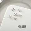 Accesorios para Uñas Cruz de Plata Pura Corazón de Cuervo, Estilo Versátil Retro Dulce y Genial, Decoraciones para Uñas Incrustadas de Diamantes