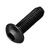 Tornillo hexagonal de cabeza plana de acero inoxidable 304, tornillo de máquina de cabeza de paraguas con recubrimiento de zinc negro m2m2.5m3m5m6m8