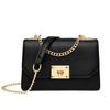 Bolso de mujer de moda, bolso cuadrado pequeño con doble compartimento, novedad de 2024, bolso bandolera con cadena y cierre abatible, hermoso bolso de moda.