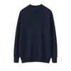 Invierno Nuevo Doble Capa Engrosado Cuello Redondo Suéter de Cachemir para Hombre Color Sólido Suéter Interior Casual Suéter Básico para Hombre