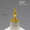 Cubierta de Cabeza Modelo Oro Plata Madera Sólida Cubierta Plana Accesorios Metálicos Tienda de Ropa para Adultos Hombres y Mujeres Cubierta de Cabeza Corona de Madera Sólida