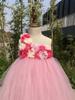 Saia de Roupa Infantil Europeia e Americana Vestido de Menina Outono Novo Vestido de Princesa de Tule Fofo para Crianças de Pequeno e Médio Porte Dança de Apresentação