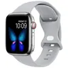 Adecuado para correa de silicona para Apple Watch, hebilla de mariposa, correa deportiva para Apple Watch de 1ª a 9ª generación, correa de muñeca para iWatch