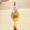 La Luz de Buda Brilla sobre el Buda Maitreya, Entrada y Salida Seguras, Colgante de Diamante con Borde Dorado, Decoración, Colgante, Regalo Especial