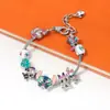 Muñeca Intergaláctica de Dibujos Animados Estilo Japonés Stitch Pulsera de Aleación con Cuentas DIY Joyería al por Mayor