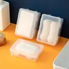 Caja de Jabón Transparente Portátil con Tapa abatible para Viajes y Viajes de Negocios, Caja Apilable para Jabón Doméstico y Jabón para Lavar