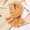 Bufanda de punto trenzado gruesa y suave estilo japonés, linda, para mujer, otoño e invierno, cálida, versátil, para estudiantes, parejas, bufanda de lana