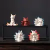 Argila Roxa Original de Yixing Feito à Mão Criativo Fofo Animal de Estimação para Chá Decoração de Casa Ornamento para Cerimônia do Chá Presente Brinquedo de Chá Que Pode Ser Usado para Criar uma Raposa de Nove Caudas