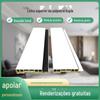 Venda por atacado bambu fibra de madeira dupla pálpebra linha de teto revestido imitação linha de gesso linha de teto secundária linha de topo decorativo linha plana
