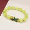 Nuevo brazalete valiente que cambia de color sensible a la temperatura brazalete de piedra ojo de gato de ágata de cristal fabricantes de joyería de oro arena al por mayor en stock