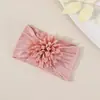Accesorios para el Cabello Europeos y Americanos para Niños Jacquard de Bebé Flores Tridimensionales Nylon Suave Diadema Ancha Protección de la Fontanela para Bebés y Niños Pequeños