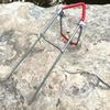 Suporte simples de ferro inserido no solo vara de pesca vara de pesca suporte de arremesso Vara de mar inserida no solo Rod soquete de engrenagem de pesca